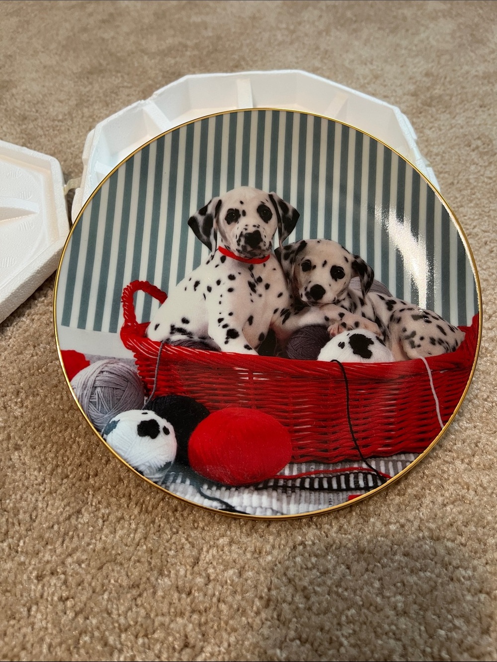 Those Delightful Dalmatians plate collection “he’s in my spot”